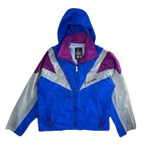 Vintage 90s Olympics USA Windbreaker Full Zip Jacket Retro Sports Size S